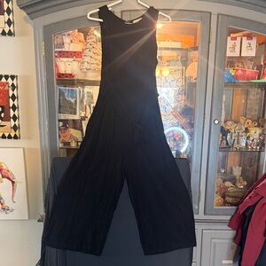 Gianni Bini Black Sleeveless Wide-Leg Jumpsuit